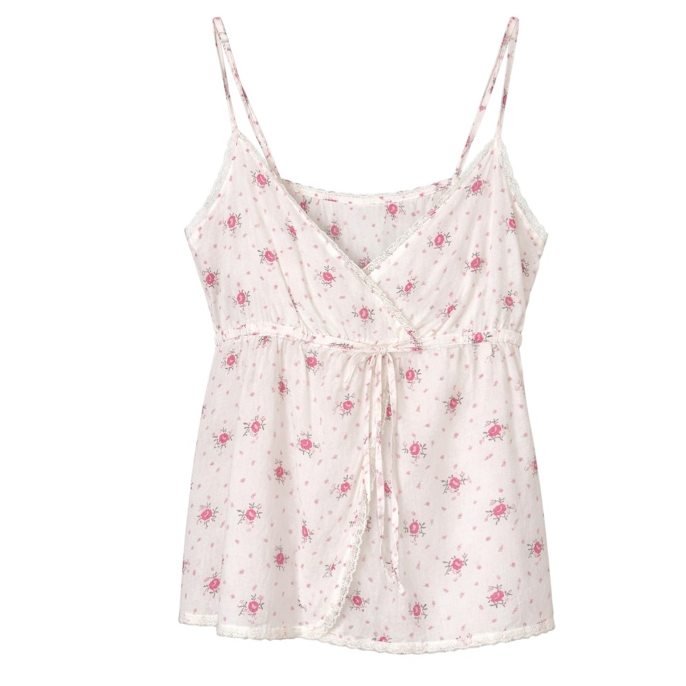 Y2K‎ Coquette Fairycore Babydoll Top Womens Sz XL Meadowcore Cottagecore Dainty